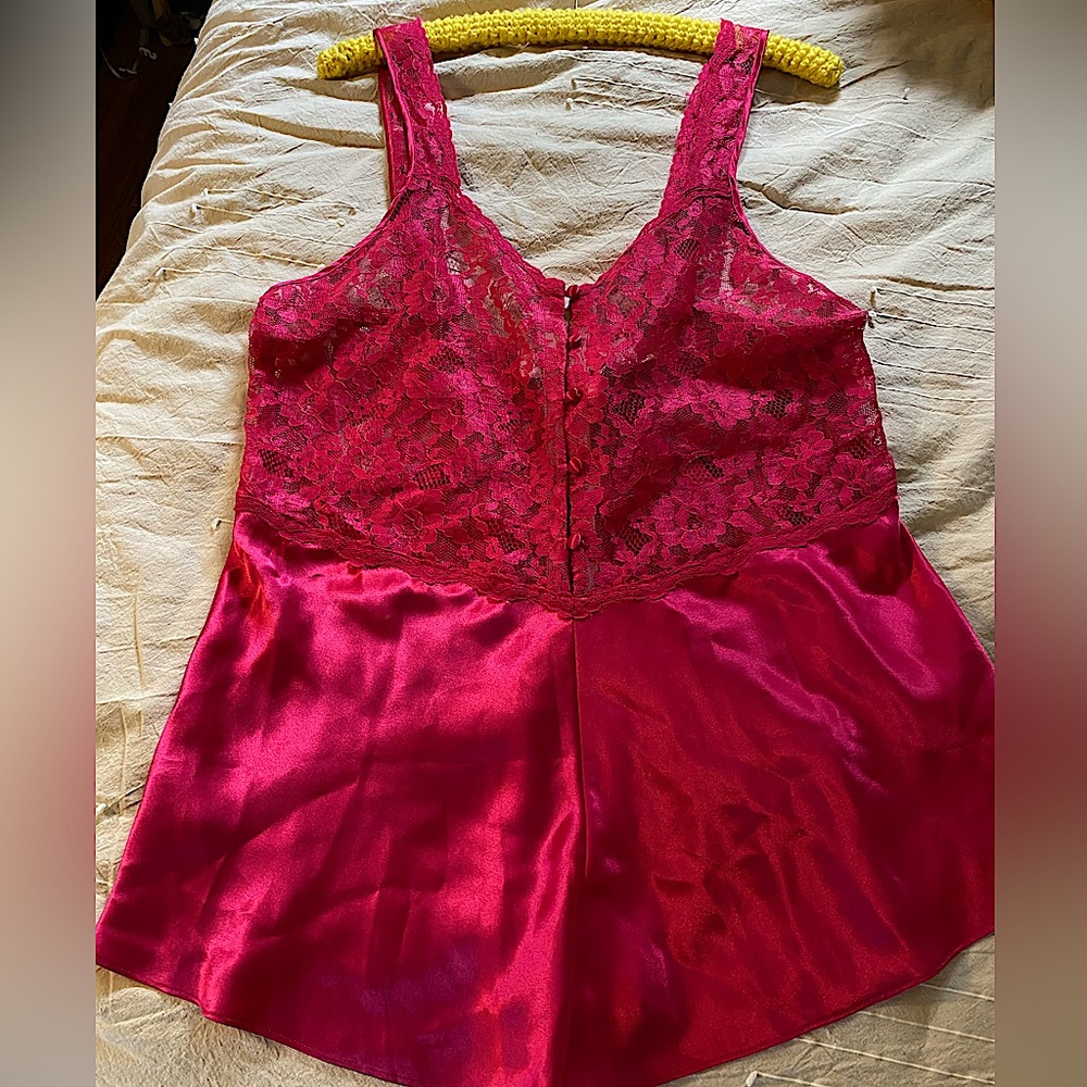 Victoria's Secret Gold Label Vintage Pink Lace Teddy lingerie